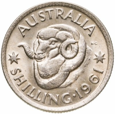 купить Австралия 1 шиллинг (shilling) 1961
