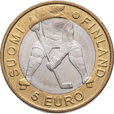 купить Финляндия 5 евро 2012 "Чемпионат мира по хоккею с шайбой 2012"