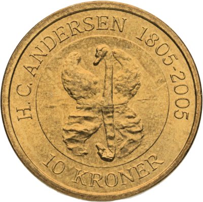 купить Дания 10 крон (kroner) 2005 "Сказка - Гадкий утёнок"