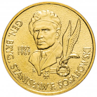 купить Польша 2 злотых 2004 "Бригадный генерал Станислав Сосабовский (Gen. brygady Stanisław F. Sosabowski)"