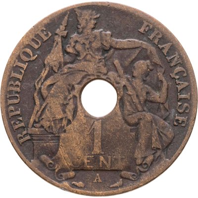 купить Французский Индокитай 1 сантим (centime) 1910