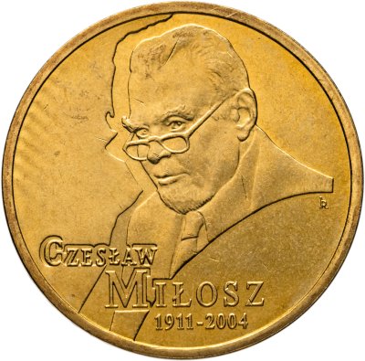 купить Польша 2 злотых 2011 "100 лет со дня рождения Чеслава Милоша"
