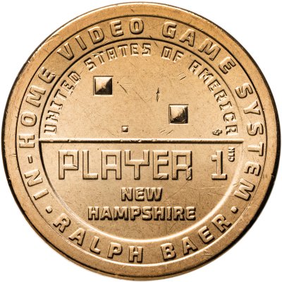 купить США 1 доллар 2021 P "Ральф Баер, Игровая приставка" (Нью-Гэмпшир)