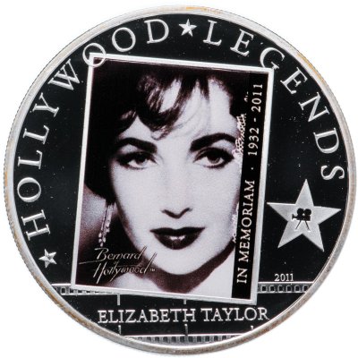 купить Острова Кука 1 доллар (dollar) 2011 "Элизабет Тейлор"