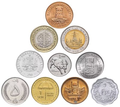 купить Набор из 10 монет c портретами: Афганистан, Бруней, Венесуэла, Гаити, Джерси, Мьянма, Пакистан, Таиланд, Турция, Филлипины