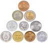 Купить Набор из 10 монет c портретами: Афганистан, Бруней, Венесуэла, Гаити, Джерси, Мьянма, Пакистан, Таиланд, Турция, Филлипины