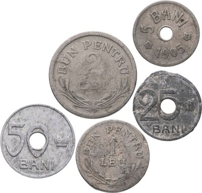 купить Румыния набор монет для обращения 1905-1924 (5 шт.)
