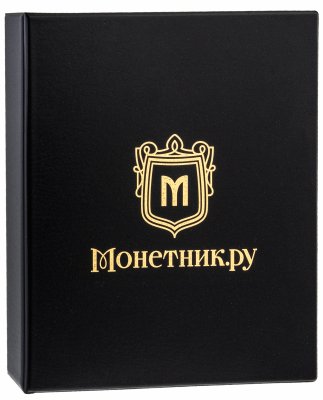 купить Папка на кольцах формата GRANDE (Гранд) "Монетник.ру" черная