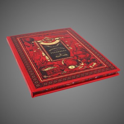 купить Путешествия Гулливера. Джонатан Свифт, кожа (натуральная, цельная); ручная выделка, цветная кожаная вставка, тиснение (золотое, цветное), обрез «перо павлина», шёлковое ляссе, дизайнерская бумага, дублюра, 2021 г.