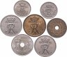 Купить Дания набор из 7 монет 1927-1986