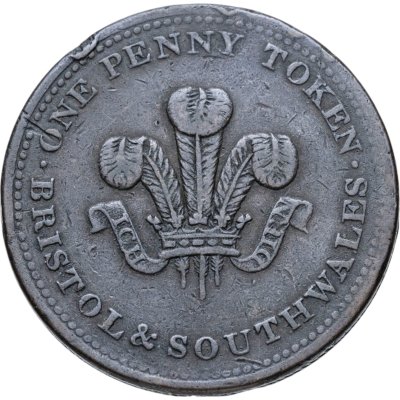 купить Великобритания (Бристоль и Южный Уэльс), платежный токен номиналом 1 пенни 1811 г.