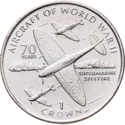 купить Остров Мэн 1 крона (crown) 2006 "Авиация Второй Мировой войны - Supermarine Spitfire"
