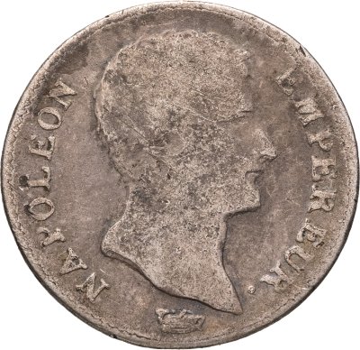 купить Франция 1 франк 1804-1805, 13 год республиканского календаря