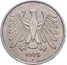 Купить Германия (ФРГ) 5 марок (mark) 1975 отметка монетного двора "J" - Гамбург