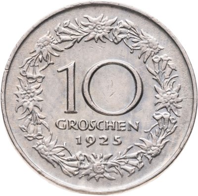 купить Австрия 10 грошей (groschen) 1925