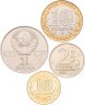 Купить Набор из 4 монет 1981-2011, посвященных годовщинам полета Гагарина в космос
