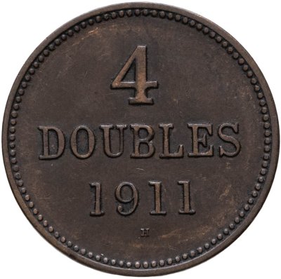 купить Гернси 4 дубля (doubles) 1911