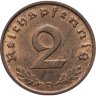 Купить Германия (Третий рейх) 2 рейхспфеннига (reichspfennig) 1939 D