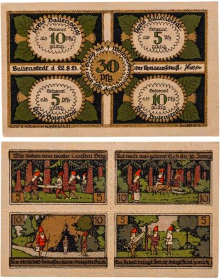 купить Германия Балленштедт 30 пфеннигов 1921