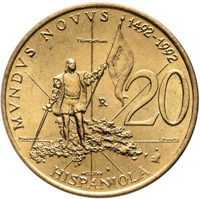 купить Сан-Марино 20 лир (lire) 1992 "500 лет открытию Америки"