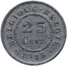 Купить Бельгия 25 сантимов (centimes) 1915