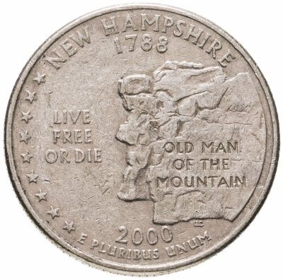 купить США 1/4 доллара (квотер, 25 центов) 2000 "Штат Нью Гэмпшир"