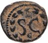 Купить Римская империя, провинция Сирия, Макрин, 217-218 годы, Ассарий АЕ18.