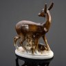 Купить Статуэтка "Олени", фарфор, роспись, Fasold & Stauch Bock Wallendorf, Германия, 1950-1970 гг.