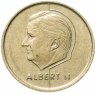Купить Бельгия 5 франков (francs) 1994-2001 надпись на французском - 'BELGIQUE', случайная дата