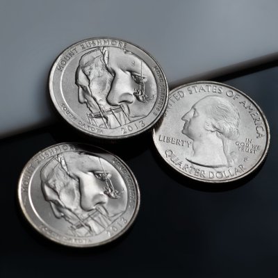 купить США 1/4 доллара (25 центов, квотер) 2013 "Национальный мемориал Гора Рашмор" (20-й парк)