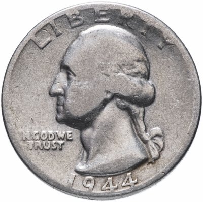 купить США 25 центов (квотер, 1/4 доллара, quarter dollar) 1944
