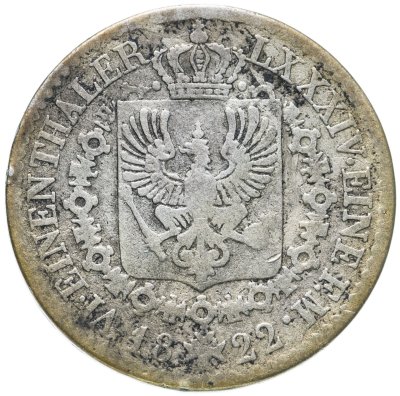 купить Германия (Пруссия) 1/6 талера 1822