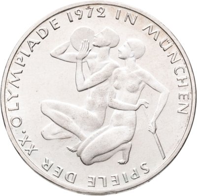 купить Германия 10 марок (mark) 1972 F XX летние Олимпийские Игры, Мюнхен 1972 - Спортсмены