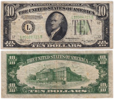 Купить США 10 долларов 1934A год (Pick 430)