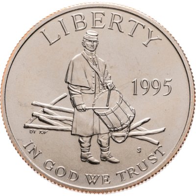 купить США 50 центов (1/2 доллара, half dollar) 1995 S Civil War (Гражданская война)
