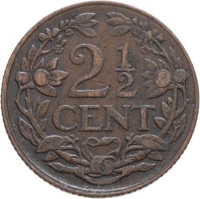 купить Нидерланды 2 1/2 цента (cent) 1918