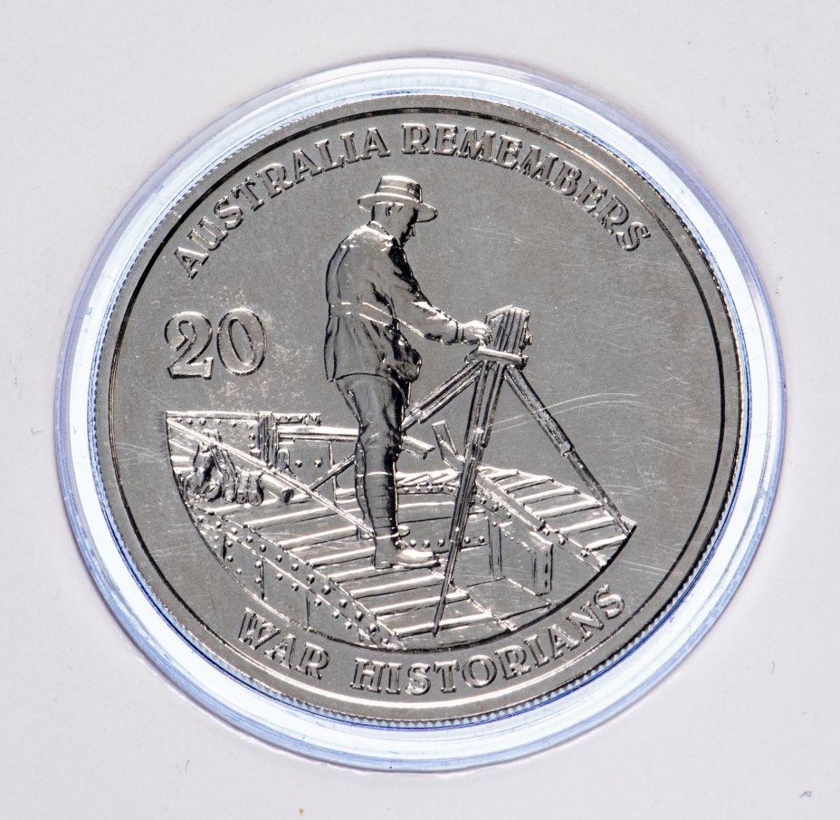 купить Австралия 20 центов 2011 "Монета памяти - военные историки" в блистере