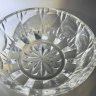 Купить Конфетница круглой формы с геометрическим декором, стекло, пресс, СССР, 1970-1990 гг.