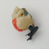 Купить Игрушка елочная на прищепке "Медведь с гармошкой", стекло, роспись, Завод стеклянных ёлочных украшений и оптических изделий, г. Москва, СССР, 1950-1960 гг.