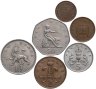 Купить Великобритания набор новых пенни 1968-1981 (6 штук) Молодая Елизавета II