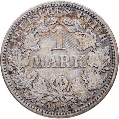 купить Германия 1 марка 1875 Знак монетного двора: "A" - Берлин