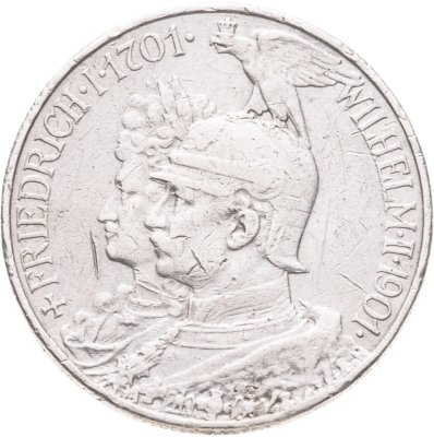 купить Германия (Империя) 2 марки (mark) 1901 "200 лет Пруссии"