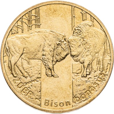 купить Польша 2 злотых (zlote) 2013 "Всемирная природа - Зубр"