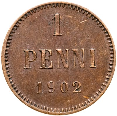 купить 1 пенни (penni) 1902 Российская Финляндия