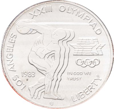купить США 1 доллар 1983 "XXIII летние Олимпийские Игры - Дискобол" в коинкарте