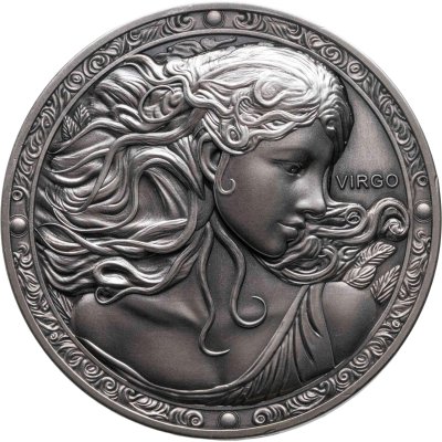 купить Ниуэ 12 долларов 2024 "Знак зодиака Дева" в футляре, с сертификатом