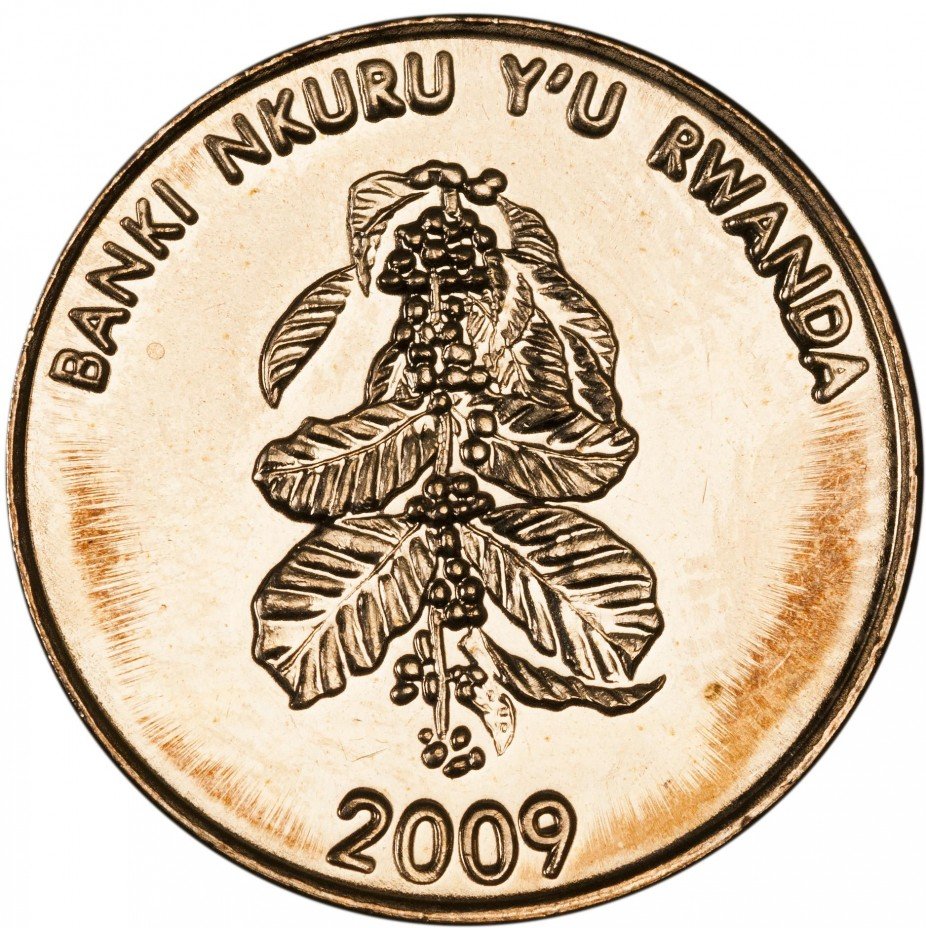 купить Руанда 5 франков 2009