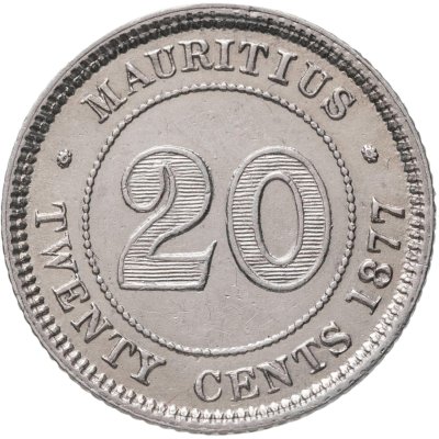 купить Маврикий 20 центов (cents) 1877