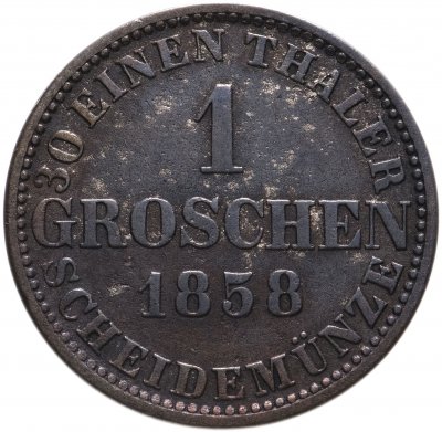 купить Ганновер 1 грош 1858 В
