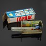 Купить Игрушка заводная «Гараж» в оригинальной коробке, Ленинградское объединение «Спутник», металл, пластик, картон, СССР, 1972-1976 гг.